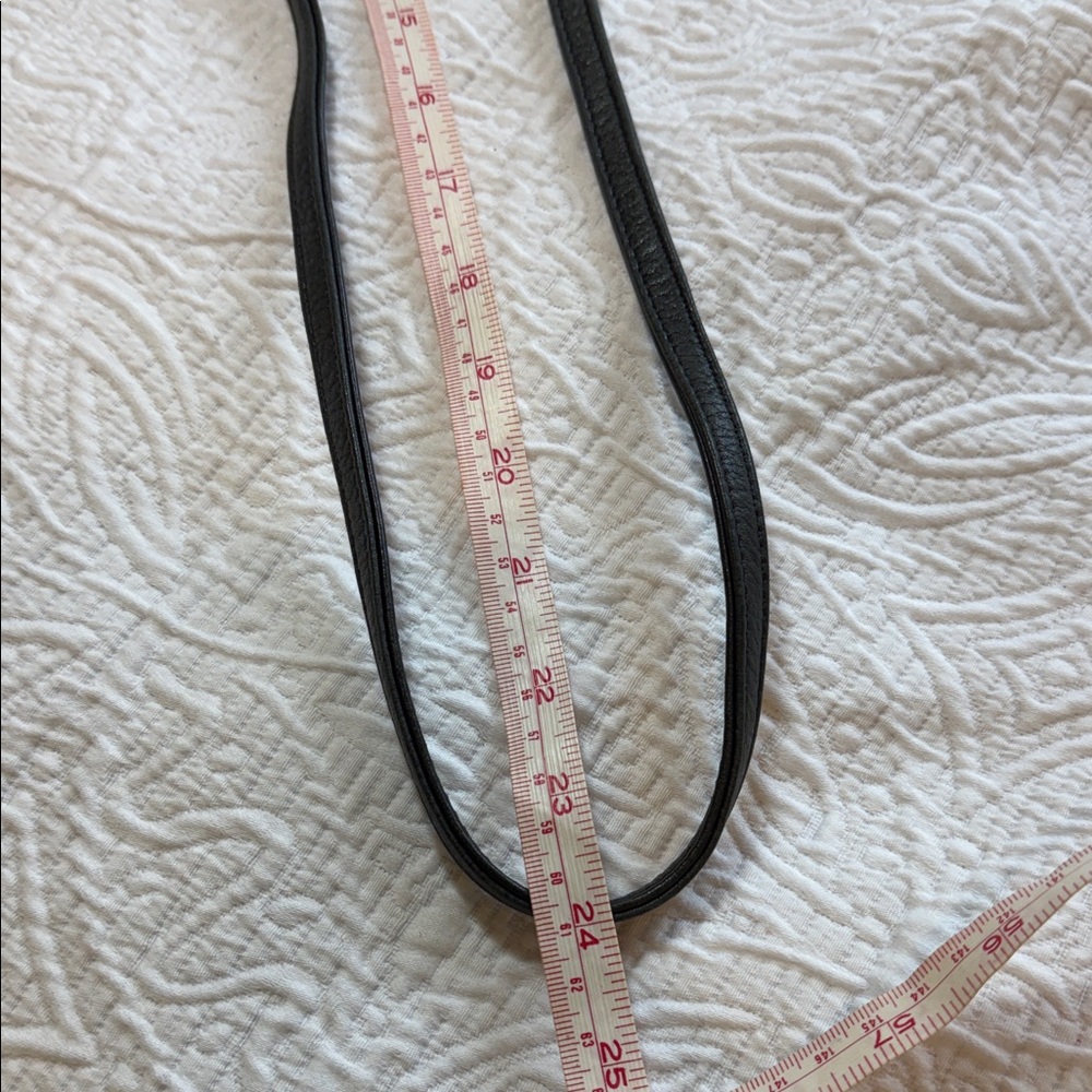 Lisa Jenks Vintage Black Leather Crossbody Bag - Picture 8 of 11